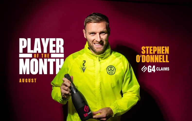 Stephen O’Donnell is August POTM