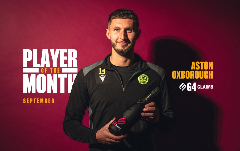 Aston Oxborough wins September player of the month