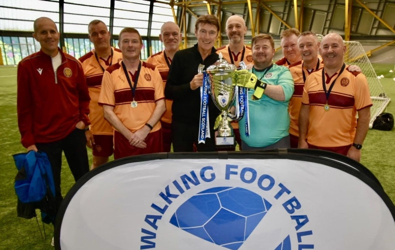 Motherwell Football Club Community Trust Over-50s Walking Football League Title Success