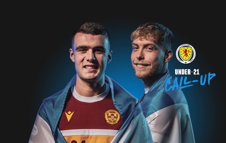 Lennon Miller and Ewan Wilson in Scotland’s Under 21 squad