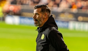 Stuart Kettlewell reacts to win over Dundee United