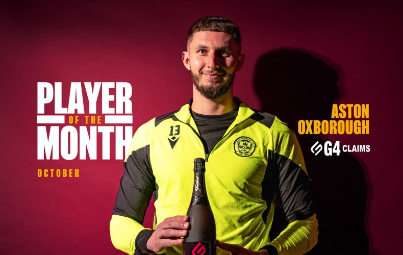 Aston Oxborough named October player of the month