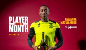 Tawanda Maswanhise named December player of the month