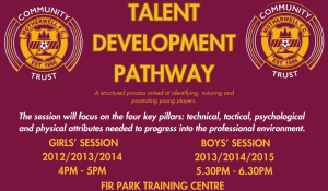 Motherwell FC Community Trust Player Development Pathway